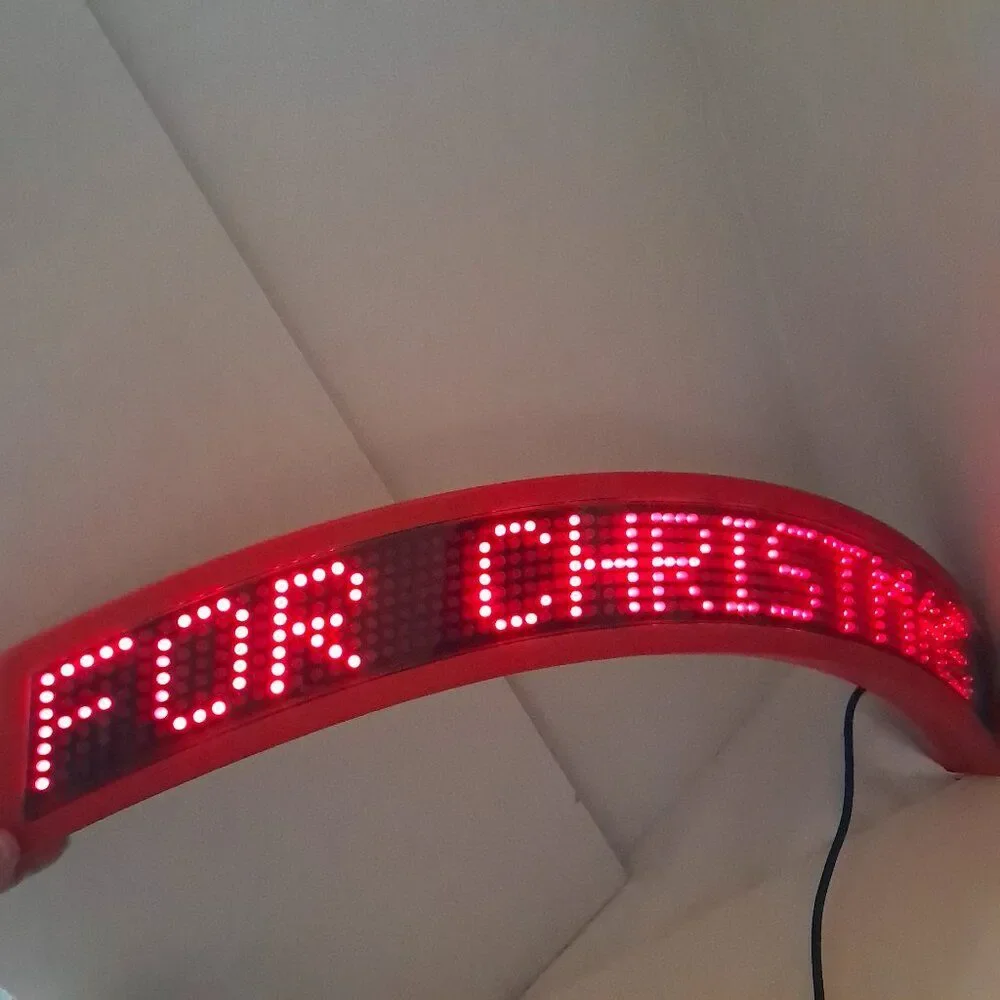 Mr. Christmas SING ALONG With SANTA‎ banner display screen electronic red Part